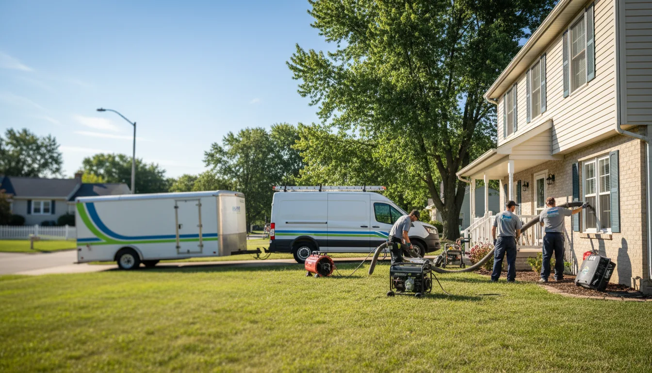 Flooded Basement Restoration And Cleanup With Repair in Albertville, MN near me